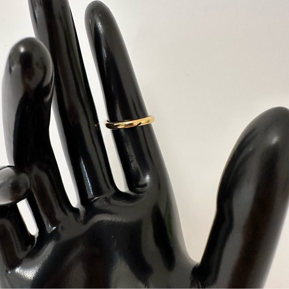 18K Gold Plated Geometric Open Rings - Picture 3 of 4